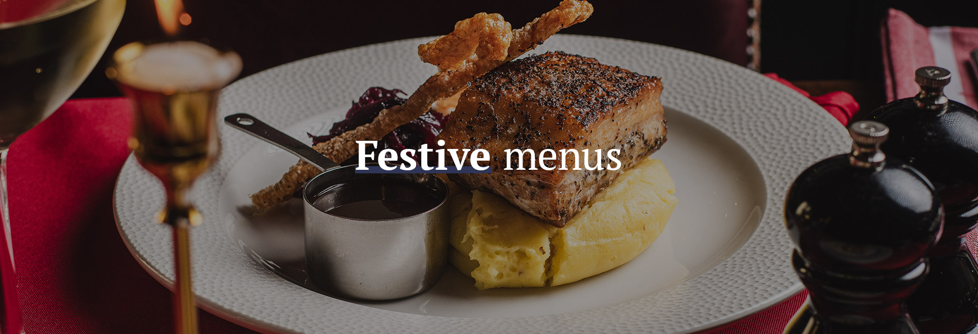 Christmas menu at The King's Head