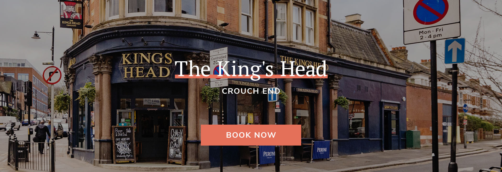 Enjoy a meal at your local pub at The King's Head in London